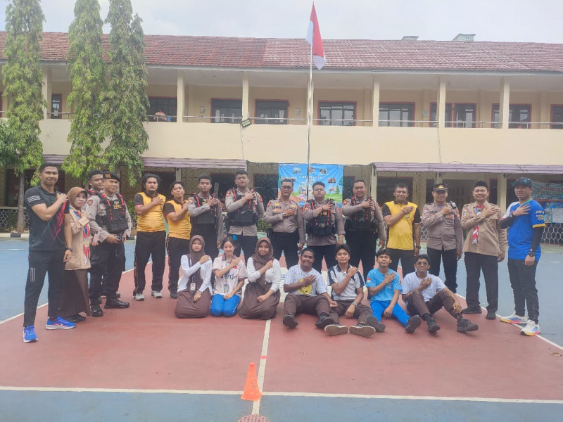 Polisi Ikut Turun Ke Lapangan, Meriahkan Class Meeting SMK Hang Tuah 1 Kelapa Gading