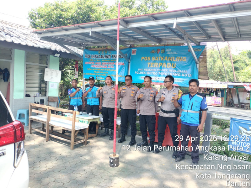 Menuju Lomba Nasional, Polres Tangerang Kota Gencarkan Penilaian Pos Satkamling