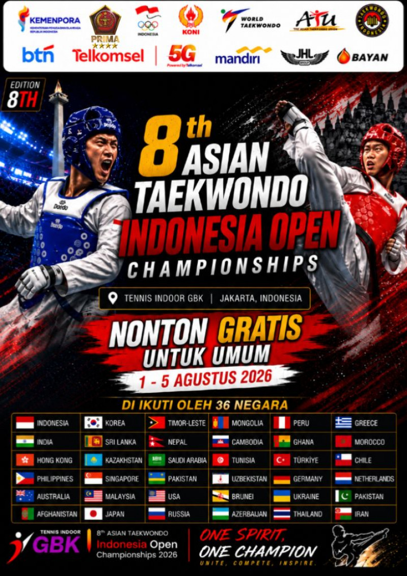 Tak Sekadar Meraih Poin Olimpiade, Indonesia Open nenjadi Momentum PBTI Membangun Legacy Taekwondo Indonesia