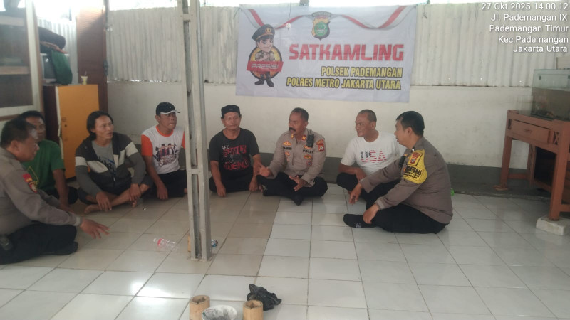 Satkamling Diperkuat Polsek Pademangan Ajak Warga Waspada Pinjol Ilegal Hingga Curanmor