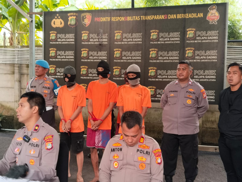 Polsek Kelapa Gading Amankan Tiga Pelaku Curanmor di Jakarta Utara