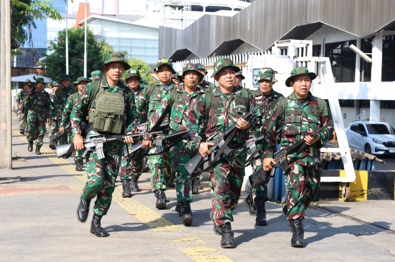 Kodim 0502/JU Gelar PSJM Hanmars 10 KM, Uji Ketahanan dan Kesiapan Prajurit