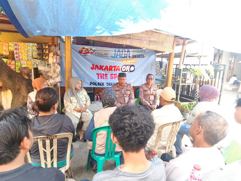 Kapolsek Bekasi Barat Gelar Jakarta On The Spot di Kranji, Ajak Warga Aktifkan Siskamling dan Cegah Tawuran Remaja