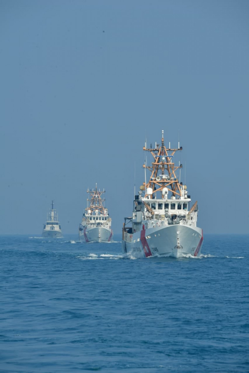 Photex Navy Force SGS 26, TNI AL dan Unsur Maritim Amerika Serikat Tampilkan Formasi Laut