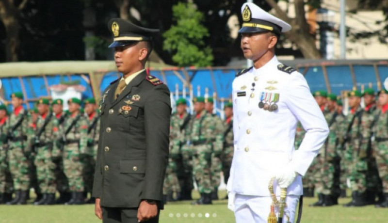 Komandan Beserta Prajurit Lanal Bengkulu Ikuti Upacara Peringatan HUT Ke 80 TNI Tahun 2025