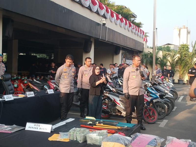 Operasi Brantas Jaya 2026, Polres Metro Bekasi Kota Ungkap 77 Kasus dan Tangkap 69 Pelaku