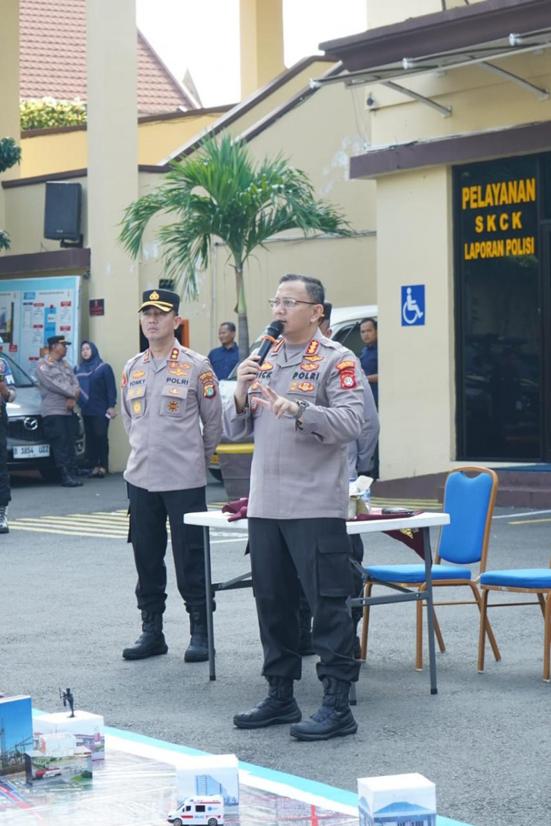 Kapolres Metro Jakarta Utara Pimpin Tactical Floor Game, Perkuat Kesiapsiagaan Pengamanan Wilayah
