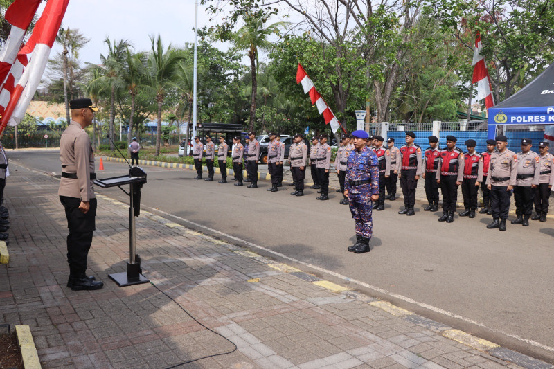 Antisipasi Kemarau Panjang, Polres Kepulauan Seribu Gelar Apel Kesiapsiagaan Bencana 2026