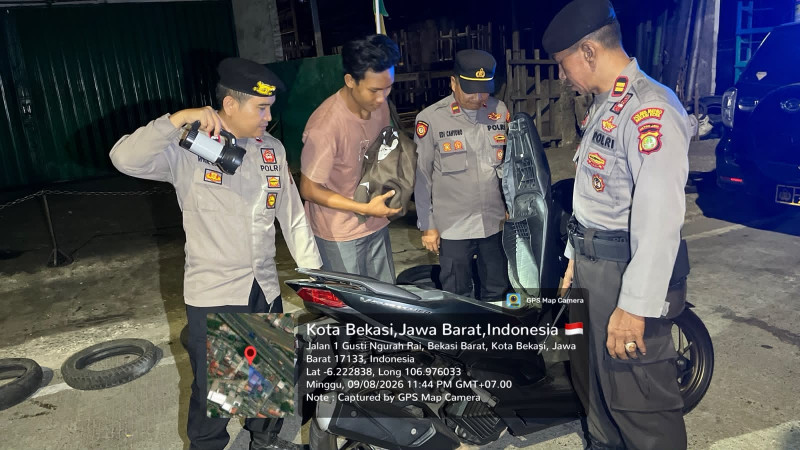 Jaga Jakarta On The Spot, Polsek Bekasi Barat Gelar Razia Stasioner dan Patroli Antisipasi Kejahatan Jalanan serta Tawuran