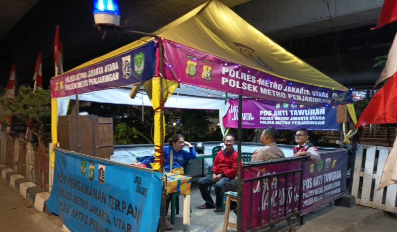 Polsek Metro Penjaringan Intensifkan Pos Pantau, Antisipasi Tawuran di Malam Hari