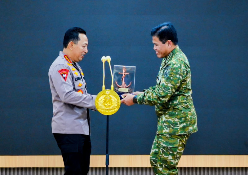 Kapolri Hadiri Silaturahmi Strategis Pimpinan Lembaga Negara di Mabes TNI AL