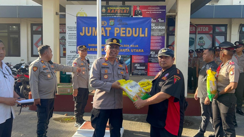 Polsek Koja Gelar Jumat Peduli, Perkuat Sinergi dengan Ormas Jaga Kamtibmas