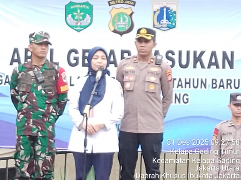 Polsek Kelapa Gading Gelar Apel Pasukan Ops Lilin Jaya 2025 Untuk Pengamanan Malam Pergantian Tahun dan Kegiatan Ibadah