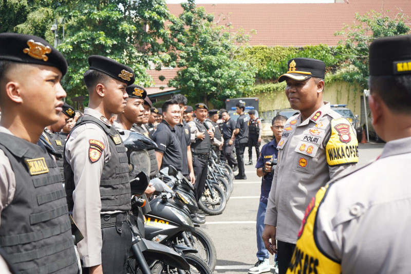 Wakapolres Metro Jakarta Utara Apel Presisi, Jelang Cek Ketat Kesiapan Tim Jaga Jakarta