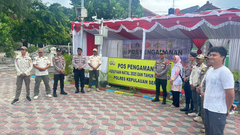 Pos Pengamanan Nataru 2026 di Pulau Pramuka Hadir Layani Warga dan Wisatawan