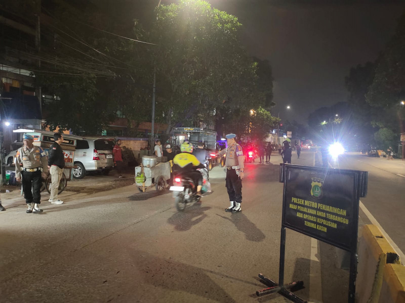 KRYD Polsek Metro Penjaringan Sikat Potensi Gangguan Kamtibmas, 16 Sepeda Motor Tanpa Kelengkapan Surat Diamankan