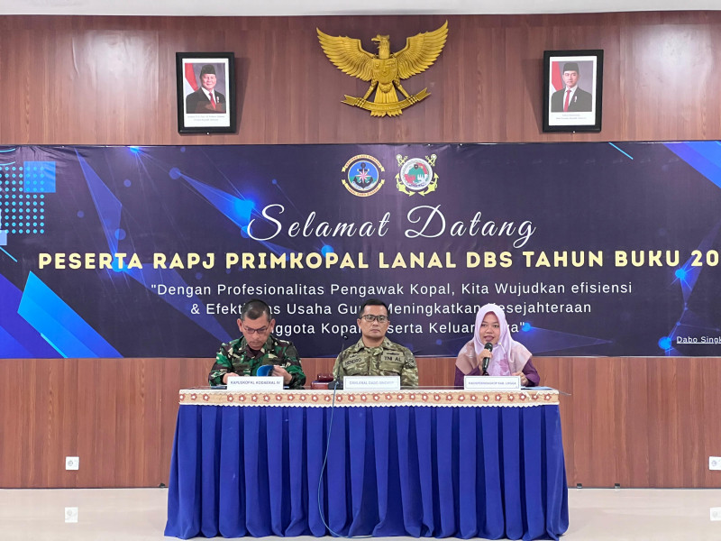 Primkopal Lanal Dabo Singkep Gelar Rapat Anggota Pertanggungjawaban Tahun Buku 2025