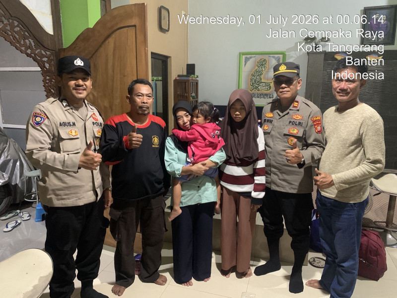 Respons Cepat Polsek Cipondoh Berhasil Satukan Kembali Anak yang Terpisah dari Ibunya di Terminal Poris