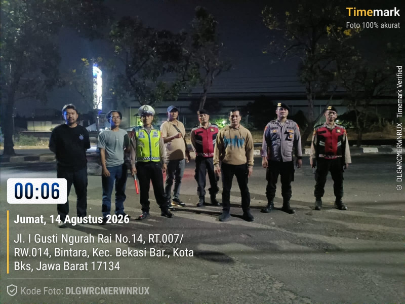 Jaga Jakarta On The Spot, Polsek Bekasi Barat Gelar Razia dan Patroli Antisipasi Kejahatan Jalanan serta Tawuran