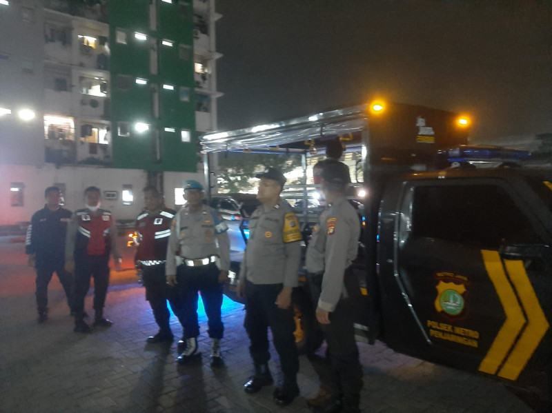 Jaga Jakarta, Jaga Lingkungan: Polsek Metro Penjaringan Tingkatkan Patroli KRYD, Empat Motor Tanpa Surat Diamankan