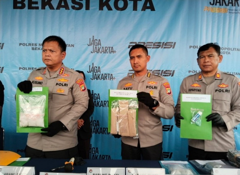 Polisi Tangkap Pengedar Sabu di Bogor, Pasokannya Disebut Beredar ke Kota Bekasi