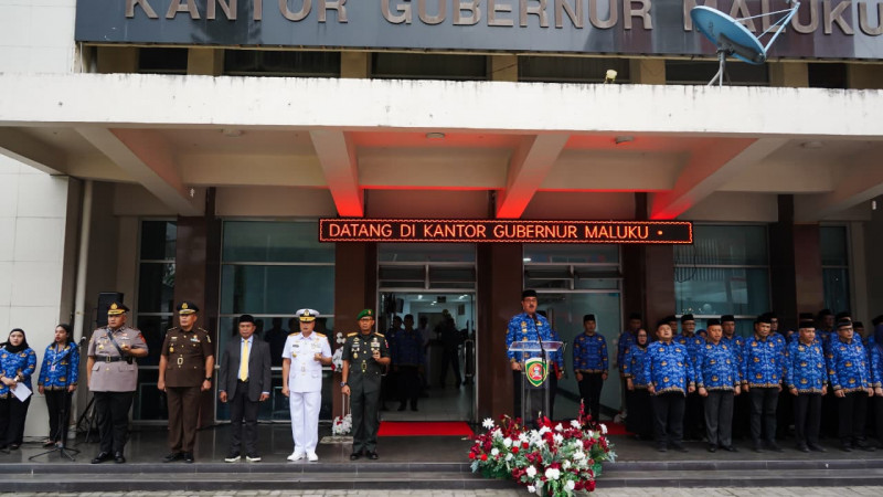 Pemuda Pemudi Bergerak Indonesia Bersatu, Dankodaeral lX Ambon Hadiri Upacara Peringatan Hari Sumpah Pemuda Ke 97 Provinsi Maluku