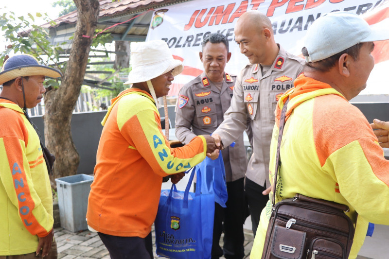 Polres Kepulauan Seribu Rangkul Sabuk Kamtibmas, Perkuat Sinergi Lewat Jumat Peduli di Marina Ancol