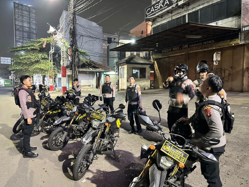 Tim 2 Samapta Polres Bekasi Kota Jaga Ketat Objek Vital Antisipasi Kejahatan Jalanan
