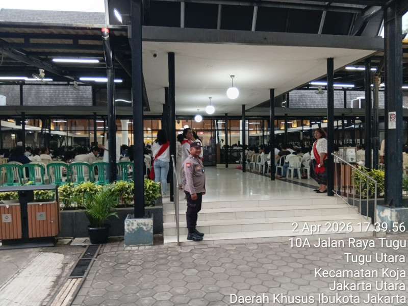 Polisi Pengamanan Ketat Ibadah Kamis Putih di Koja, 1.500 Jemaat Ikuti Perayaan Paskah dengan Khidmat