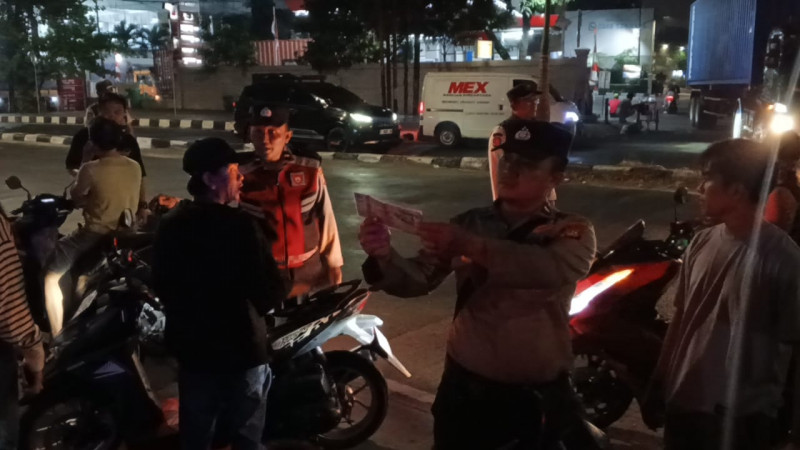 Polsek Metro Penjaringan Gelar KRYD, 9 Motor Tanpa Surat Diamankan
