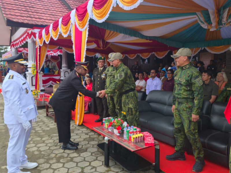 Pegunungan Bintang Gelar Upacara HUT ke-81 RI, 600 Peserta Ikuti Pengibaran di Oksibil