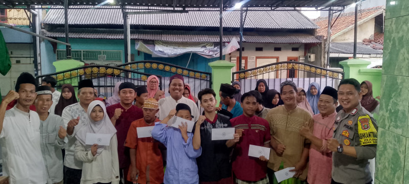 Polsek Medan Satria Gelar Buka Puasa Bersama dan Santunan Anak Yatim di Kelurahan Pejuang