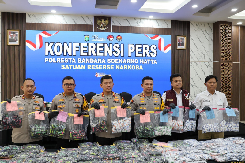 Polresta Bandara Soetta Bongkar Peredaran Vafe Berisi Obat Senilai 42,5 Miliar