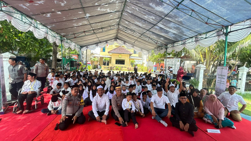 Polsek Kepulauan Seribu Utara Gelar Santunan dan Doa Bersama 190 Anak Yatim, Wujud Polri Peduli Bersama Antheia Project