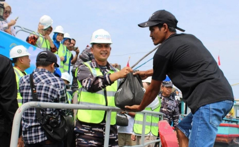 Karya Bakti Teritorial Prima, Lanal Bengkulu dan Bank Indonesia Bengkulu Bersatu Untuk Kesejahteraan Masyarakat Pesisir Bengkulu
