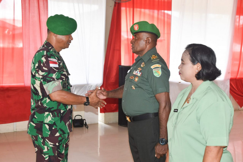 Kodim 1710/Mimika Gelar Acara Laporan Korps Kenaikan Pangkat