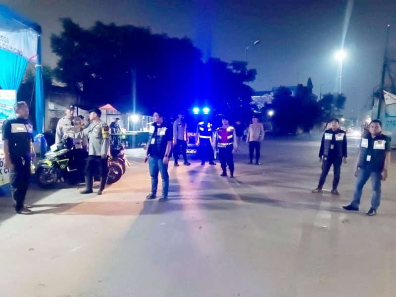Antisipasi Tawuran dan Kejahatan Jalanan, Tiga Pilar Cilincing Gelar Apel KRYD Tengah Malam