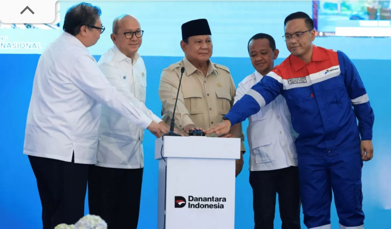 Prabowo Groundbreaking 13 Proyek Hilirisasi Rp 116 T: Kilang Minyak, Pengganti LPG, hingga Biodiesel