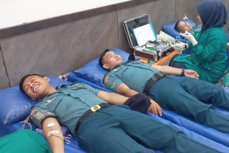 Mengabdi Tanpa Henti Setetes Darah Untuk Negeri, Satlinlamil 3 Gelar Bakti Sosial Donor Darah Sambut HUT Ke 5