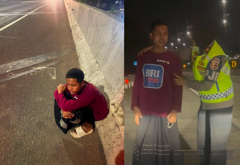Aksi Humanis Polwan Polantas: Kompol Darmawati Evakuasi Anak Kesasar di Tol BSD Tengah Malam
