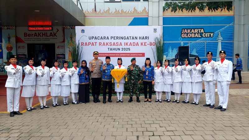 Upacara Peringatan 80 Tahun Rapat Raksasa Ikada Digelar di Kecamatan Penjaringan