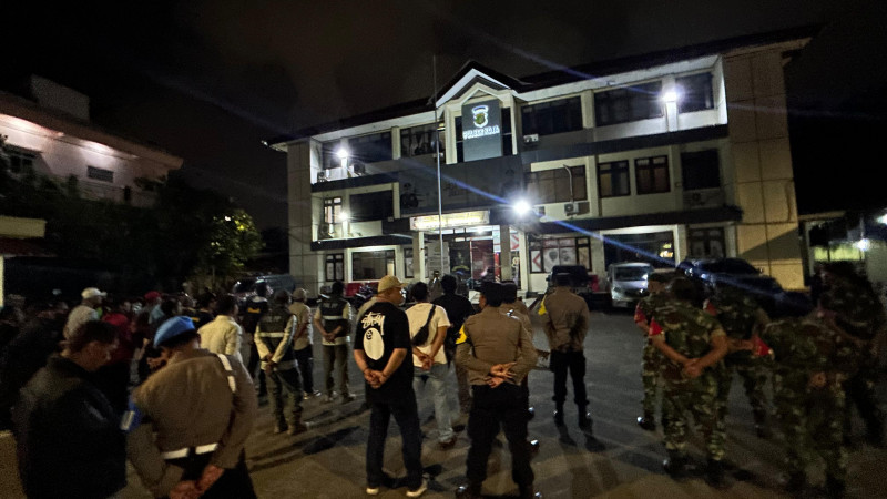 Polsek Koja Gelar Apel KRYD dan Patroli Wilayah Perkuat Keamanan Jelang Ramadhan