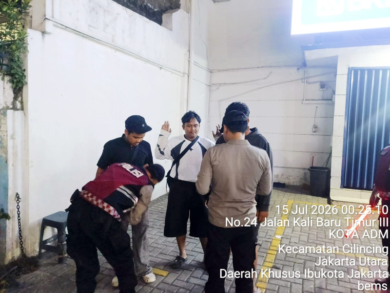 Polsek Cilincing Perketat Pengamanan Malam Lewat Patroli KRYD dan Razia Stasioner, Cegah Tawuran dan Kejahatan Jalanan