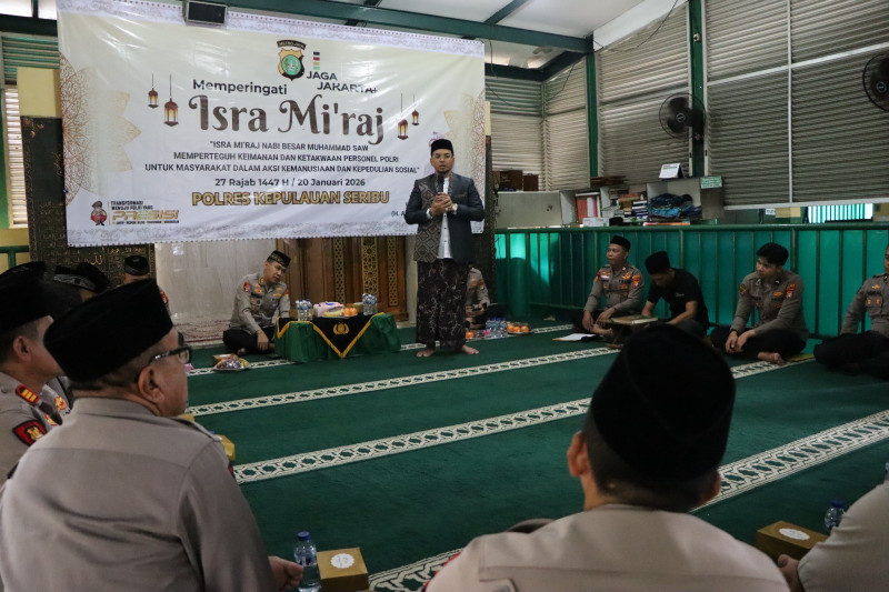 Polres Kepulauan Seribu Peringati Isra Miraj Nabi Muhammad SAW 1447 H