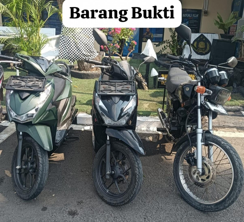 Motor Curian Dilacak Lewat GPS, Tiga Penadah Diciduk Polsek Jatiuwung di Karawang