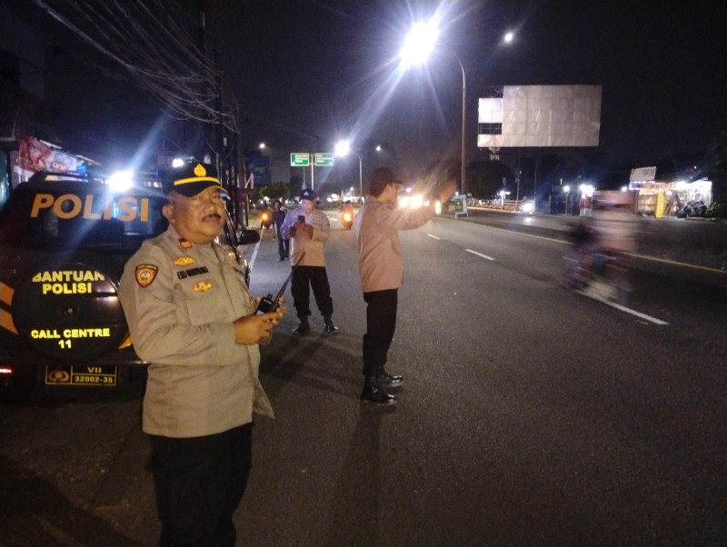 Polsek Medan Satria Gelar KRYD dan Patroli Skala Sedang Antisipasi Gangguan Kamtibmas