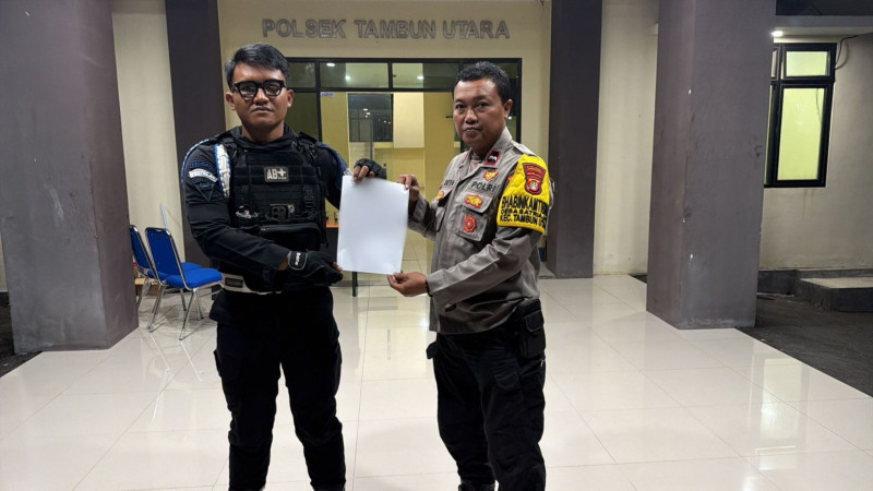 Brimob Metro Jaya Cegah Tawuran di Bekasi, 3 Remaja-Sajam Diamankan