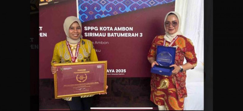 SPPG Polda Maluku Raih Penghargaan SPPG Inspiradaya 2025,Perkuat Komitmen Pemberdayaan dan Keamanan Pangan Berbasis Komunitas