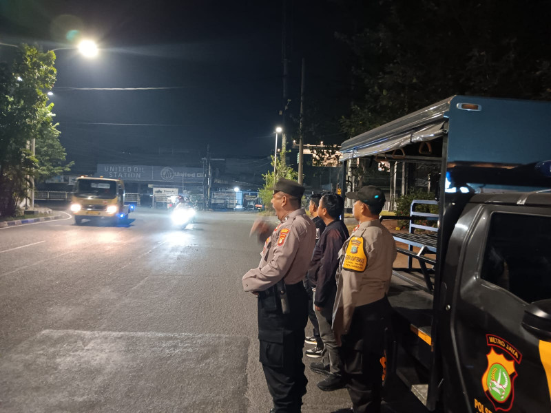 Jaga Jakarta, Polsek Metro Penjaringan Gelar KRYD Antisipasi Tawuran dan Kejahatan Jalanan