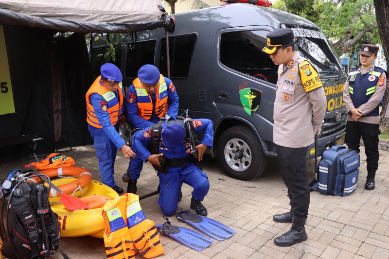 Kapolres Kepulauan Seribu Cek Posko Tanggap Darurat, Pastikan Kesiapsiagaan Hadapi Potensi Bencana